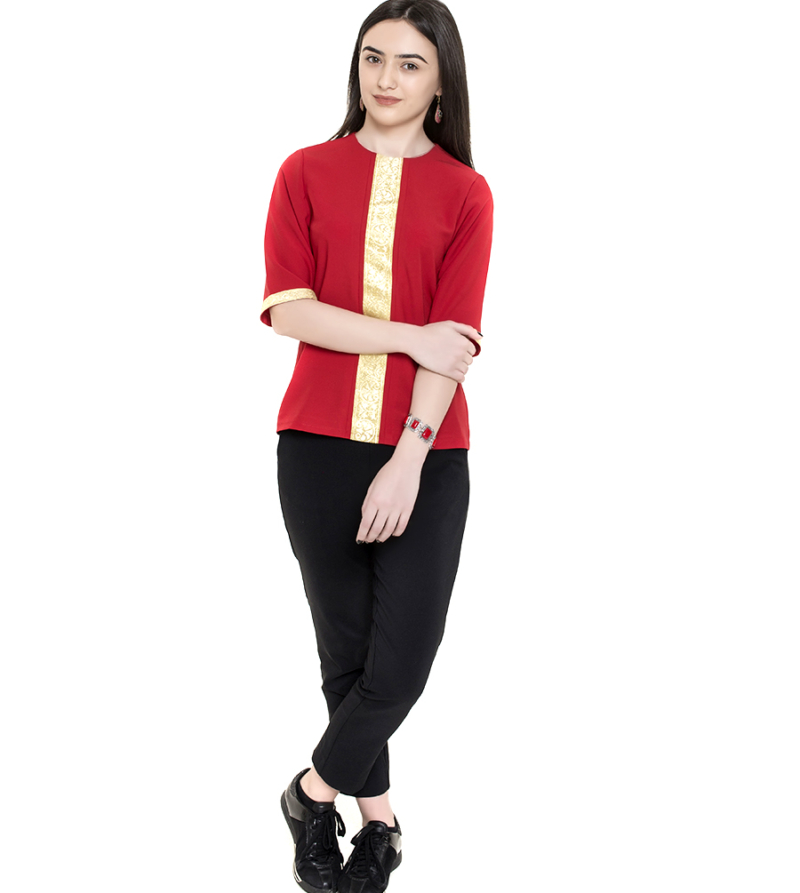 National blouse, red - Image 3