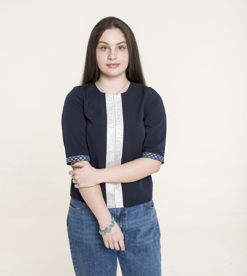 National blouse, blue - Image 2