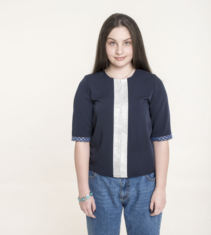 National blouse, blue - Image 4