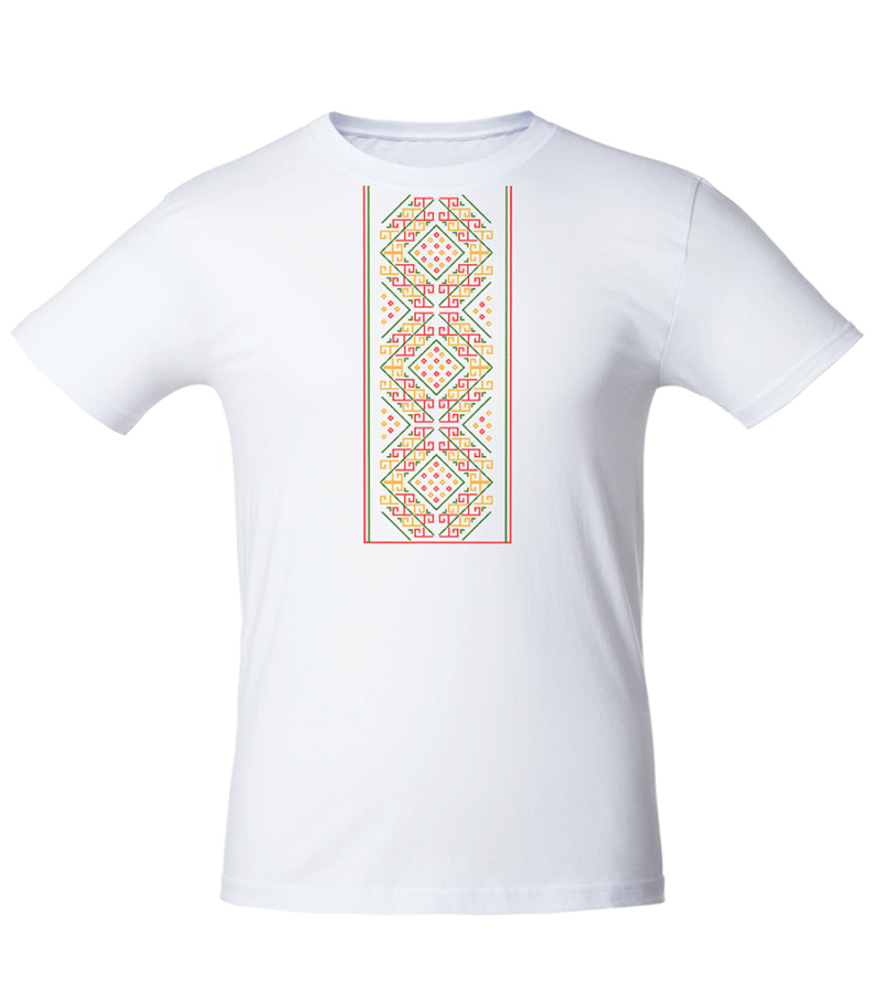 T-shirt with a Georgian ornament, for man