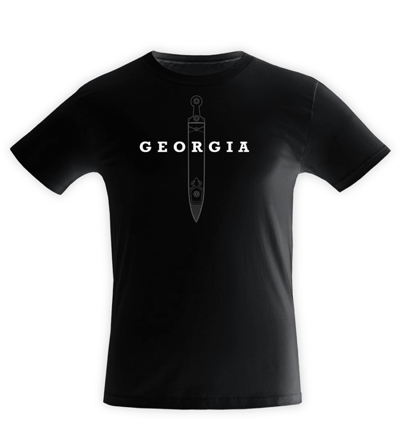 T-shirt with a Georgian symbol, for man